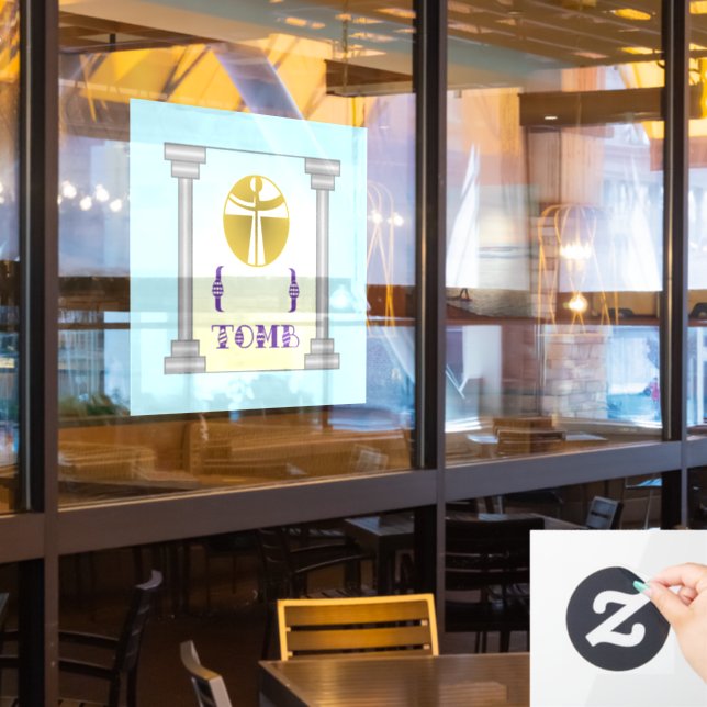 Autocollant Pour Fenêtre Tombeau vide (Fenêtre du restaurant)