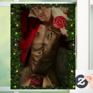 Autocollant Pour Fenêtre Torse masculin six pack ventre nu de SlipperyJoe