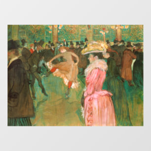 Autocollant Pour Fenêtre Toulouse-Lautrec - Au Moulin Rouge, la danse