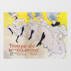 Autocollant Pour Fenêtre Toulouse-Lautrec - Troupe de Mlle Eglantine