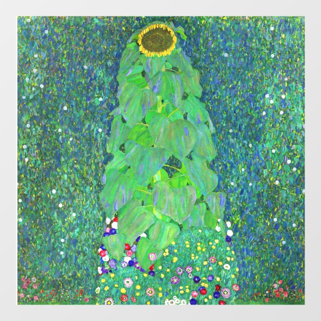 Autocollant Pour Fenêtre Tournesol Gustav Klimt (Feuille)