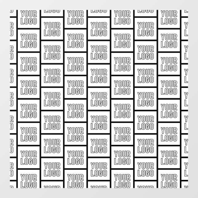 Autocollant Pour Fenêtre Tout logo ou motif répétitif d'image (Feuille)