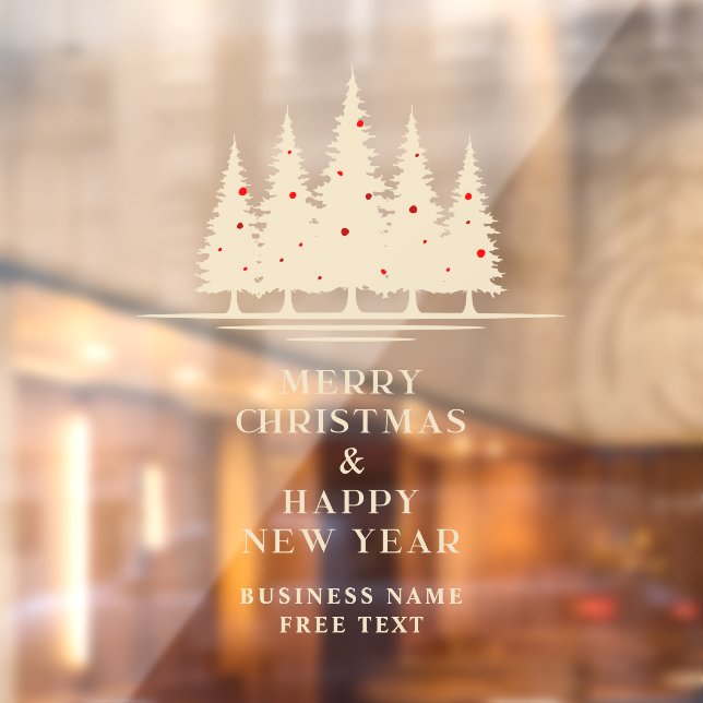 Autocollant Pour Fenêtre Traditional & Elegant Christmas Tree (Feuille 2)