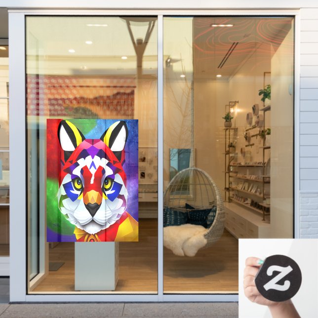 Autocollant pour fenêtre transparent Alexander's C (Vitrine du magasin)