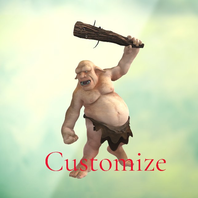 Autocollant Pour Fenêtre Troll moche Thunder_Cove (Feuille 3)