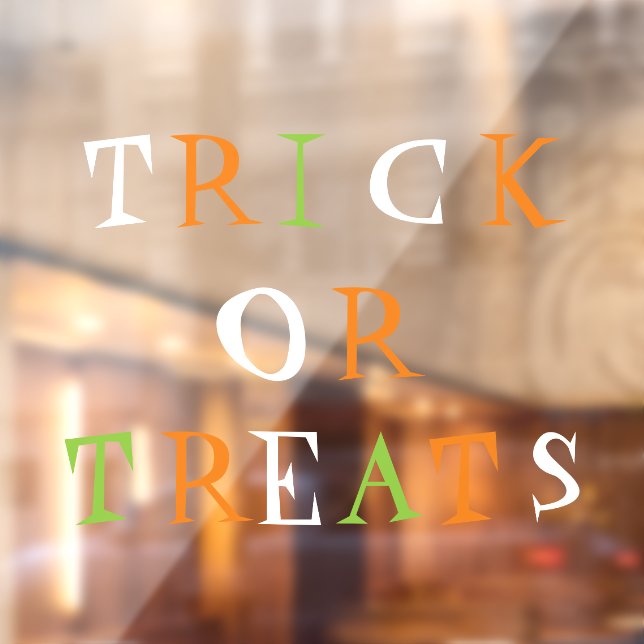 Autocollant Pour Fenêtre Trucs pour friandises jolies décorations d'Hallowe (Feuille 2)