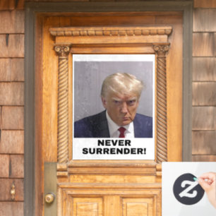 Autocollant Pour Fenêtre Trump 2024 ne se rend jamais