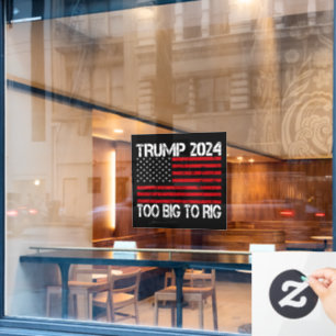 Autocollant Pour Fenêtre Trump 2024 Trump Trop Gros Pour Faire L'Épreuve -