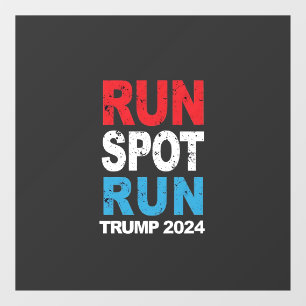 Autocollant Pour Fenêtre Trump 2024 Trump Vance élection de Run Spot Run Tr