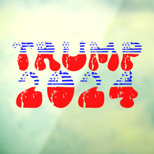 Autocollant Pour Fenêtre Trump 2024 USA Election Retro