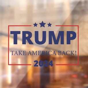 Autocollant Pour Fenêtre Trump Reprenez l'Amérique 