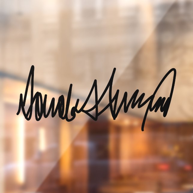 Autocollant Pour Fenêtre Trump Signature Decal (Feuille 2)