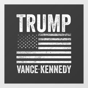 Autocollant Pour Fenêtre Trump Vance Kennedy Election 2024 - Drapeau améric