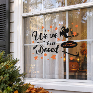 Autocollant Pour Fenêtre Typographie Nous avons été hués Joyeux Halloween F
