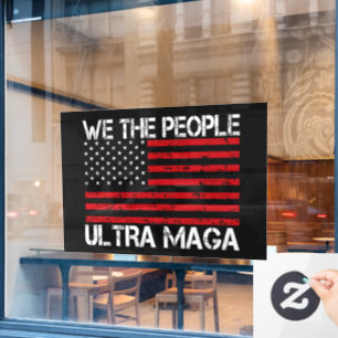 Autocollant Pour Fenêtre Ultra Maga Pro Trump 2024 Drôle Républicain