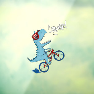 Autocollant Pour Fenêtre Vélo T-Rex Roar