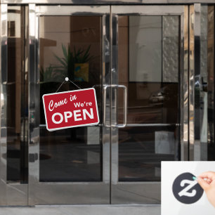 Autocollant Pour Fenêtre Venez Nous sommes ouverts Magasin de commerce