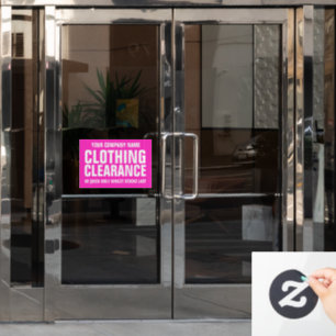 Autocollant Pour Fenêtre Vente au détail boutique dédouanement signe comm
