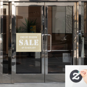 Autocollant Pour Fenêtre Vente de magasin d'affaires moderne personnalisé