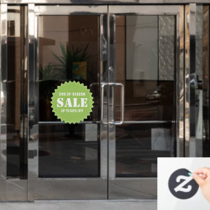 Autocollant Pour Fenêtre Vente de magasin d'entreprise moderne personnalisé