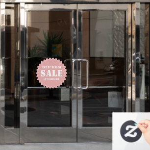 Autocollant Pour Fenêtre Vente de magasin d'entreprise moderne personnalisé