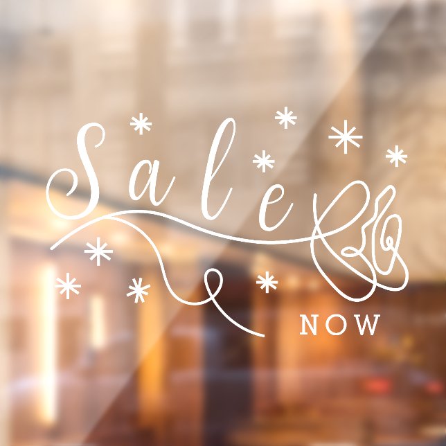 Autocollant Pour Fenêtre Vente de rose esthétique Affaires Porte  (Feuille 2)