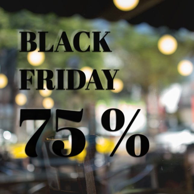 Autocollant Pour Fenêtre Vente du Black Friday de la vitrine moderne (Créateur téléchargé)