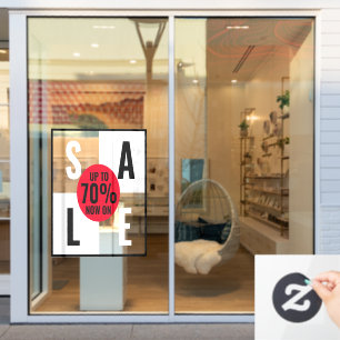 Autocollant Pour Fenêtre Vente moderne tendance magasin clins de fenêtre