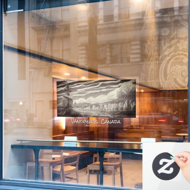 Autocollant Pour Fenêtre Ventilations Vancouver Clous de fenêtre souvenir (Fenêtre de café)