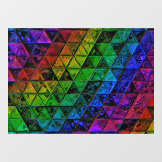 Autocollant Pour Fenêtre Verre de fierté  (Feuille)