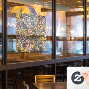 Autocollant Pour Fenêtre Verre verni Botanique Floral