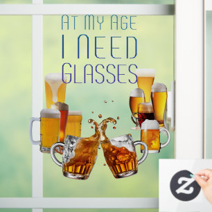 Autocollant Pour Fenêtre Verres à bière SlipperyJoe's verres à pilsner chop