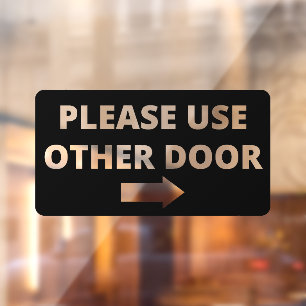 Autocollant Pour Fenêtre Veuillez utiliser une autre vignette de vitrine de