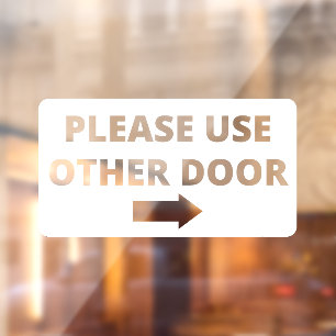 Autocollant Pour Fenêtre Veuillez utiliser une autre vignette de vitrine de