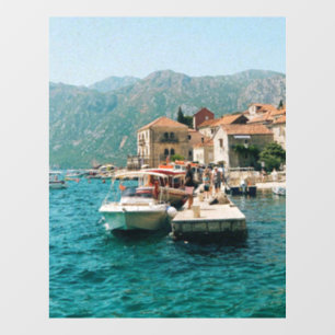 Autocollant Pour Fenêtre Ville côtière de Perast, Monténégro