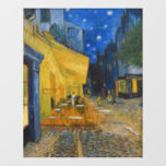 Autocollant Pour Fenêtre Vincent van Gogh - Café Terrasse en soirée<br><div class="desc">Café Terrasse sur la Place du Forum à la Nuit - Vincent van Gogh,  1888</div>