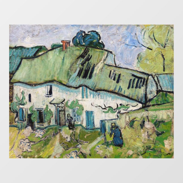 Autocollant Pour Fenêtre Vincent van Gogh - Ferme à deux chiffres (Feuille)