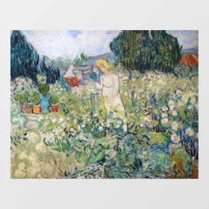 Autocollant Pour Fenêtre Vincent van Gogh - Miss Gachet dans son jardin