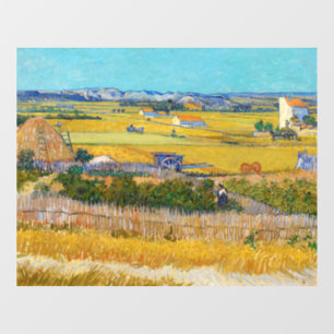 Autocollant Pour Fenêtre Vincent van Gogh - Moisson à La Crau