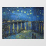 Autocollant Pour Fenêtre Vincent van Gogh - Nuit étoilée sur le Rhône<br><div class="desc">Nuit étoilée sur le Rhône / Nuit étoilée sur le Rhône - Vincent van Gogh,  Huile sur toile,  1888,  Arles</div>