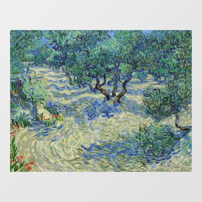 Autocollant Pour Fenêtre Vincent van Gogh - Olive Orchard (Feuille)