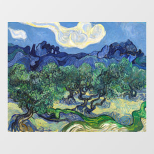 Autocollant Pour Fenêtre Vincent van Gogh - Oliviers avec les Alpilles