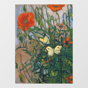 Autocollant Pour Fenêtre Vincent van Gogh - Papillons et papillons