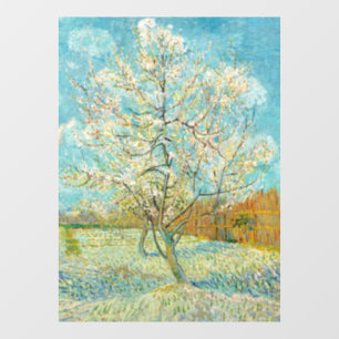 Autocollant Pour Fenêtre Vincent van Gogh - Pêcher rose en fleurs