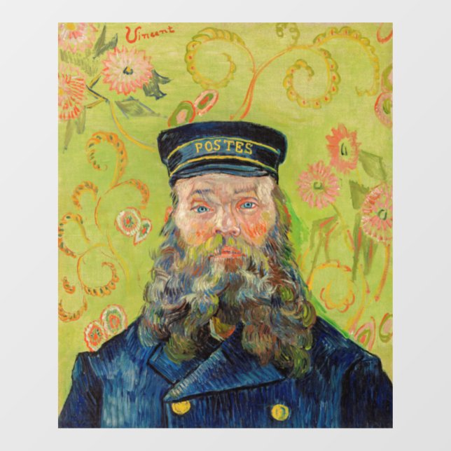 Autocollant Pour Fenêtre Vincent Van Gogh - Postman Joseph Roulin (Feuille)