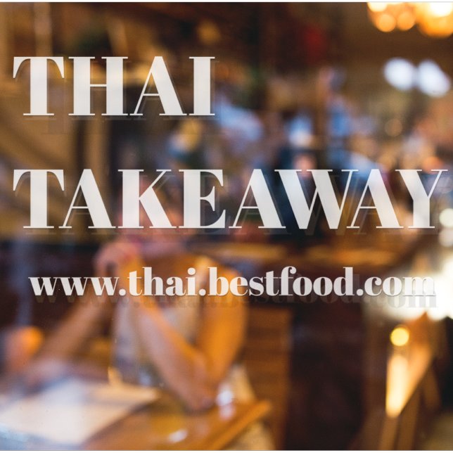 Autocollant Pour Fenêtre Vinyles transparents pour fenêtre de vente à empor (Créateur téléchargé)