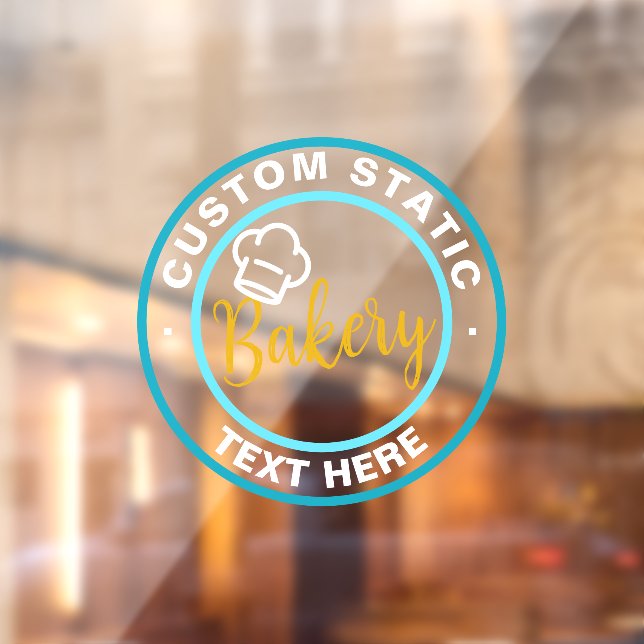 Autocollant Pour Fenêtre Vitrine adhésif statique transparent ou Boulangeri (Feuille 2)