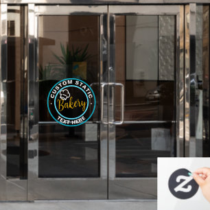 Autocollant Pour Fenêtre Vitrine adhésif statique transparent ou Boulangeri