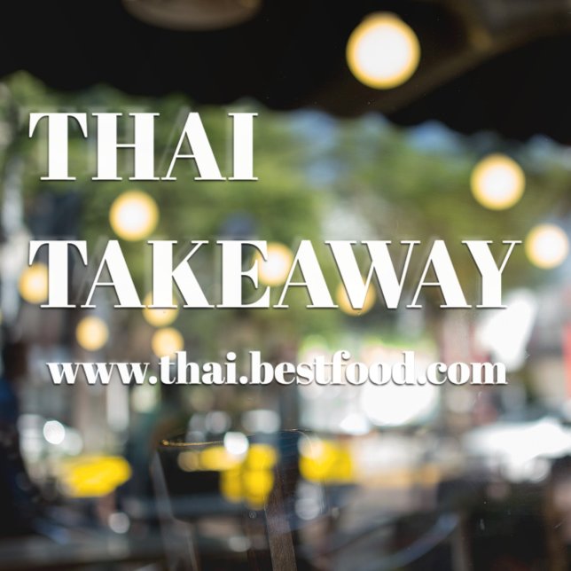 Autocollant Pour Fenêtre Vitrine de prise de nourriture Vinyles Fenêtre tra (Créateur téléchargé)