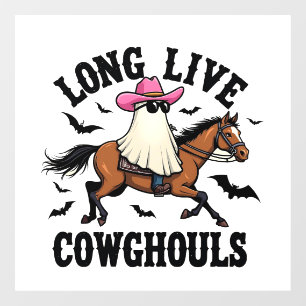 Autocollant Pour Fenêtre Vive Gouls Éffrayant Halloween Ghost Cowboy